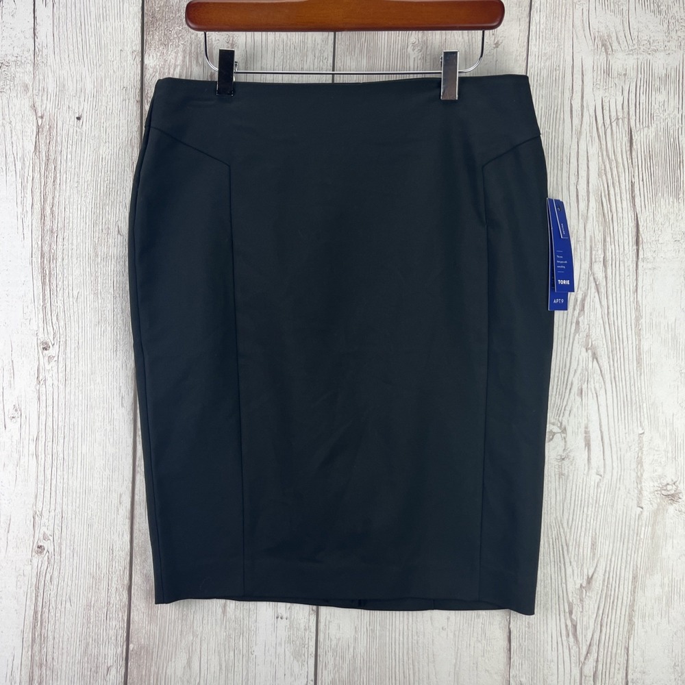 Apt 9 Women's Size 10P Pull On Millenium Black Pencil Skirt Brand New with Tags